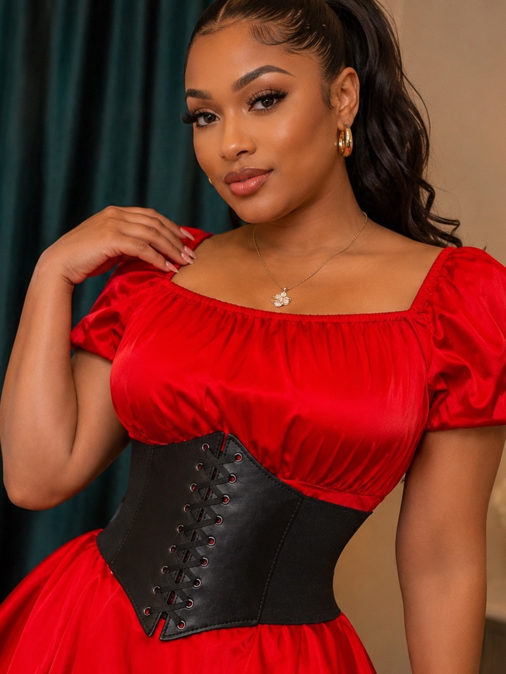 BUY ONE GET ONE FREE-LACE CORSET FASHION BELT-NEW